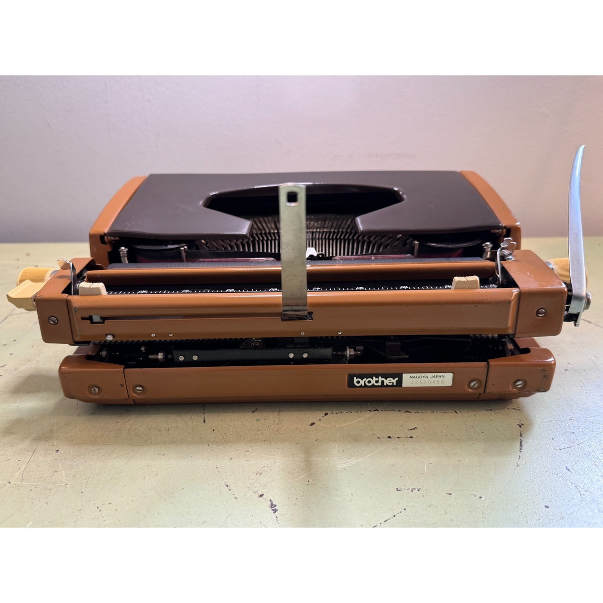 Caramel Brown Brother Activator 899 Typewriter • Nagoya Japan, 1974 • Tested