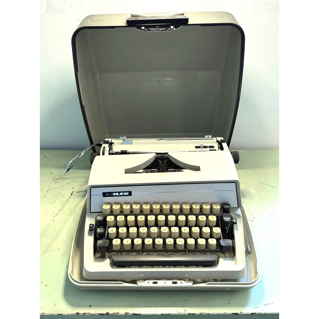 Adler J2 Typewriter • Early 70s West German Portable w/Case • Working, Tested