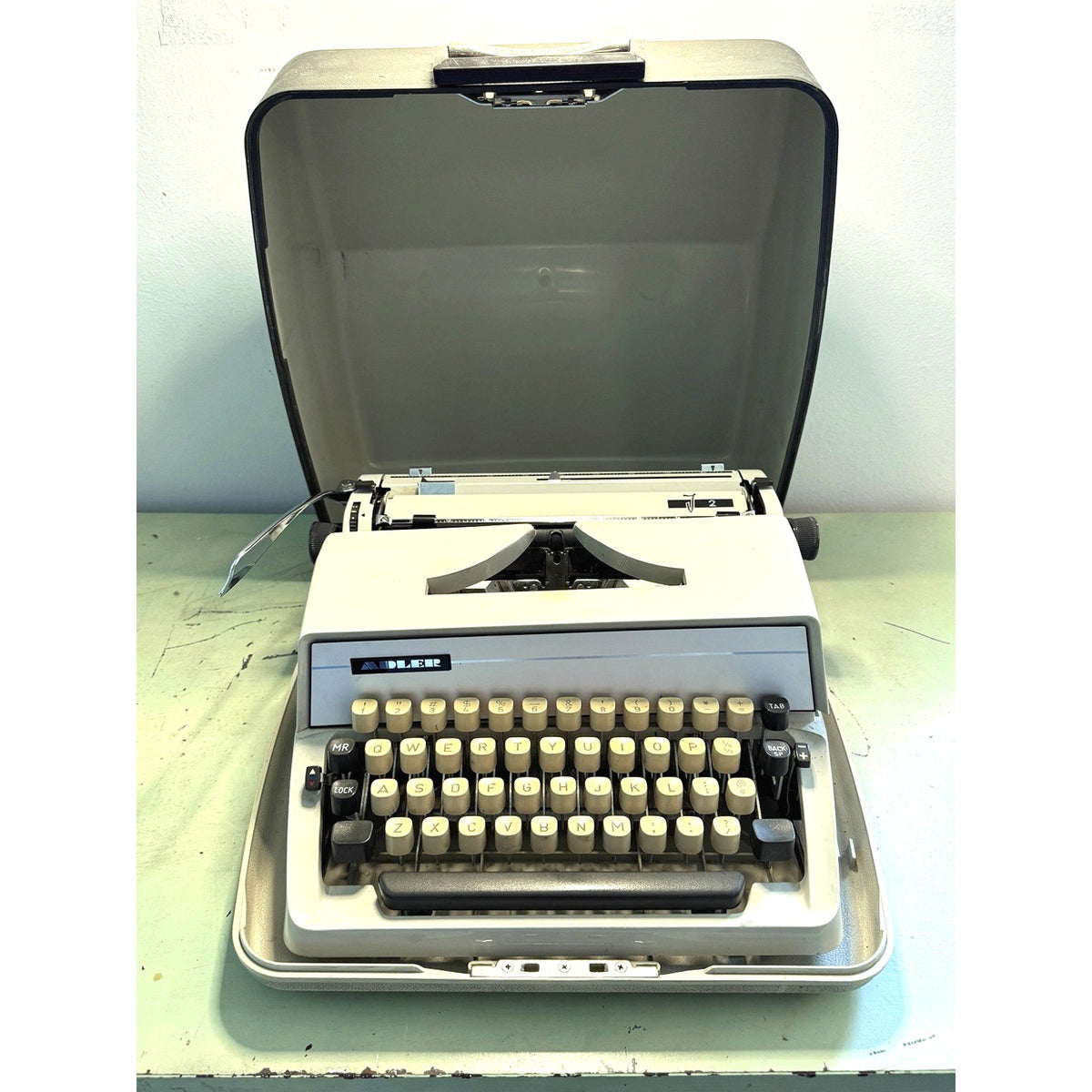 Adler J2 Typewriter • Early 70s West German Portable w/Case • Working, Tested