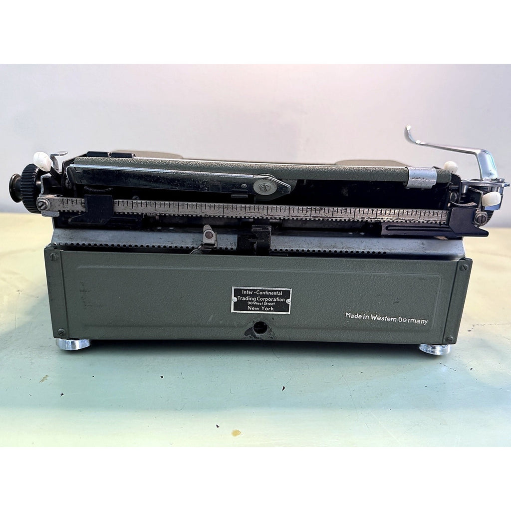 Early 1951 Olympia SM1 Portable Typewriter • Olive Green • W Germany, Serviced