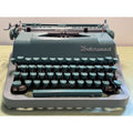 1956 Underwood Universal Quiet Tab Typewriter • Tested, Blue-Green w/ Case