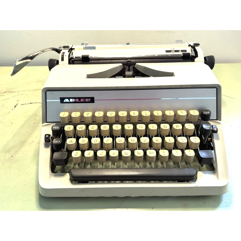 Adler J2 Typewriter • Early 70s West German Portable w/Case • Working, Tested