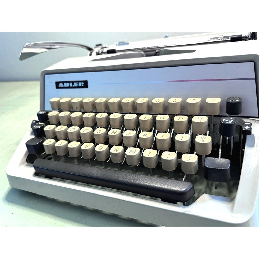 Adler J2 Typewriter • Early 70s West German Portable w/Case • Working, Tested