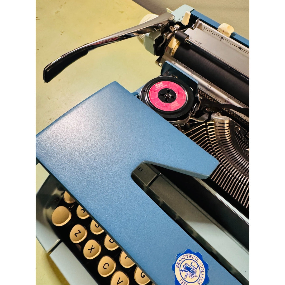 1971 Smith-Corona Galaxie Twelve • Two-Tone Blue • Provenance Items Included