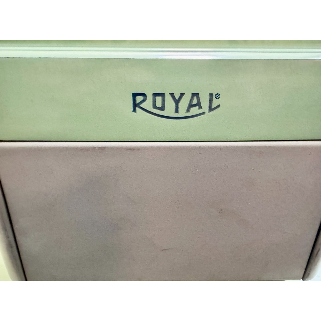 1960 Royal FP Typewriter • Pistachio Green / Warm Gray • Serviced Desktop