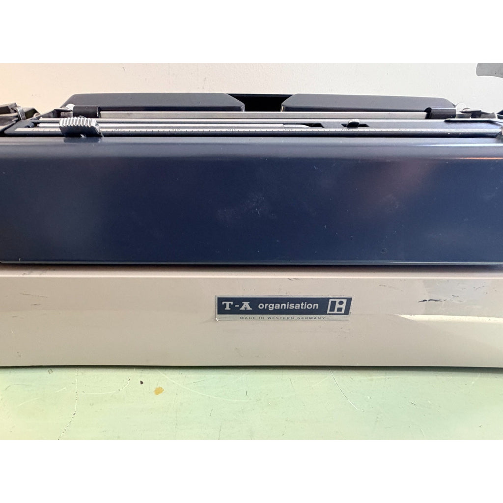 Adler J-5 Typewriter • Rare No 85 Cubic Techno Typeface • West German w/Case