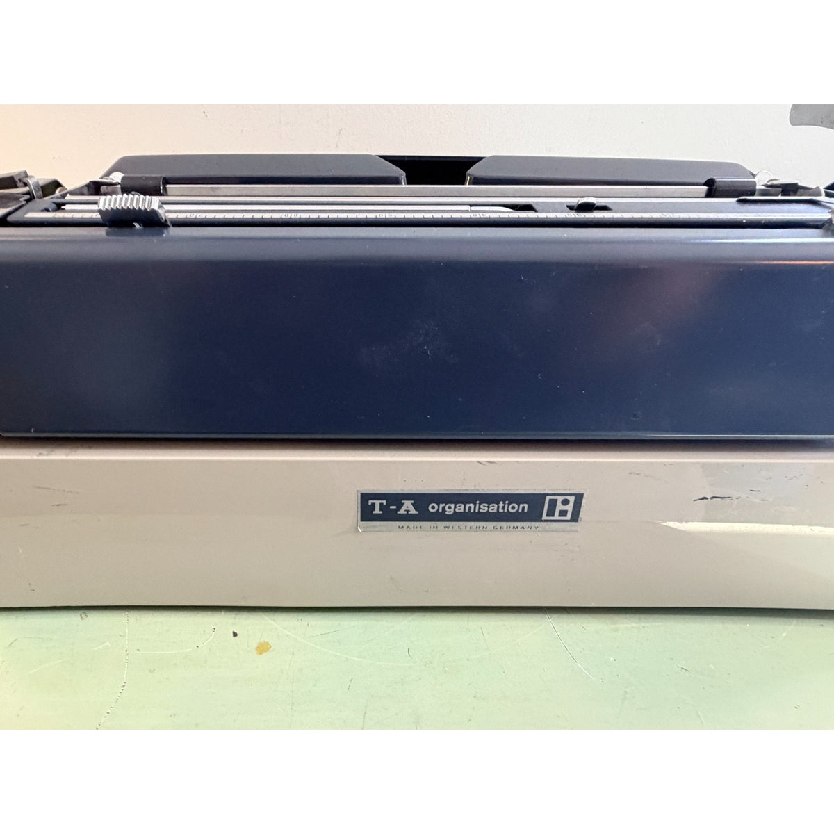 Adler J-5 Typewriter • Rare No 85 Cubic Techno Typeface • West German w/Case