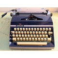 Adler Gabriele 35 Portable Typewriter • Techno / Cubic Typeface • Original Case