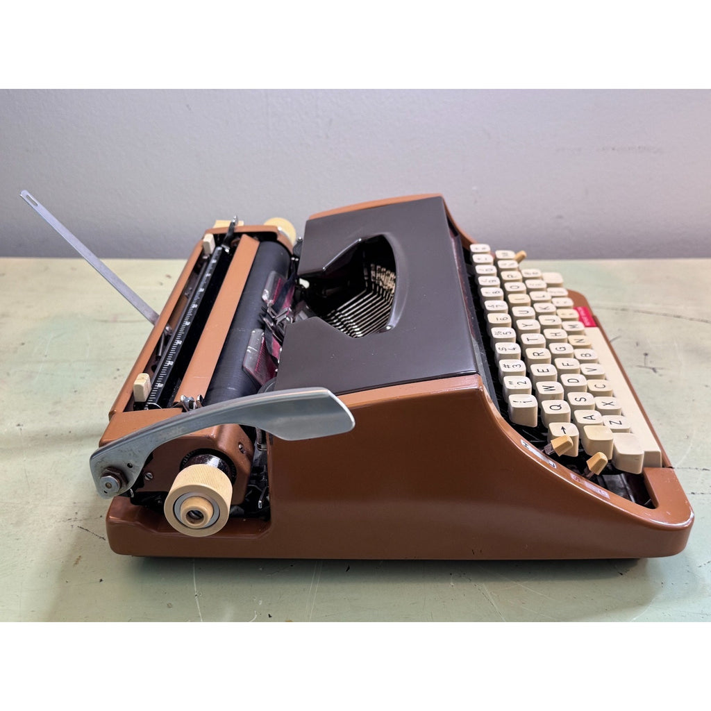Caramel Brown Brother Activator 899 Typewriter • Nagoya Japan, 1974 • Tested
