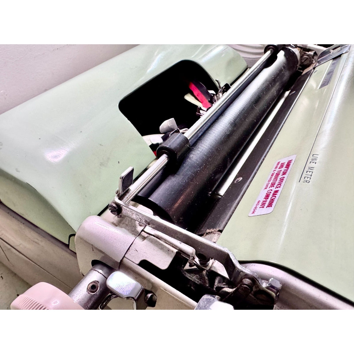 1960 Royal FP Typewriter • Pistachio Green / Warm Gray • Serviced Desktop