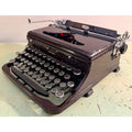 Prewar Royal De Luxe Portable Typewriter • Deep Burgundy • Duo Case & Manual