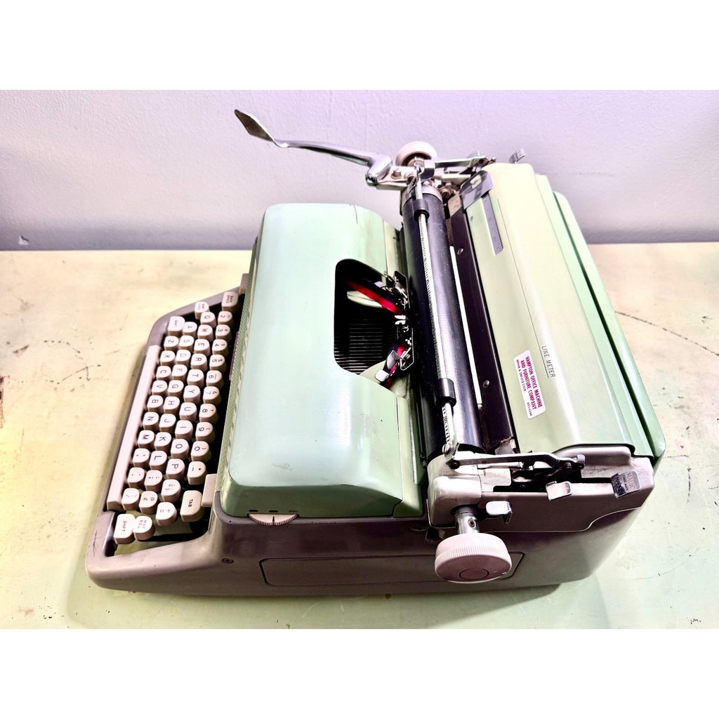 1960 Royal FP Typewriter • Pistachio Green / Warm Gray • Serviced Desktop