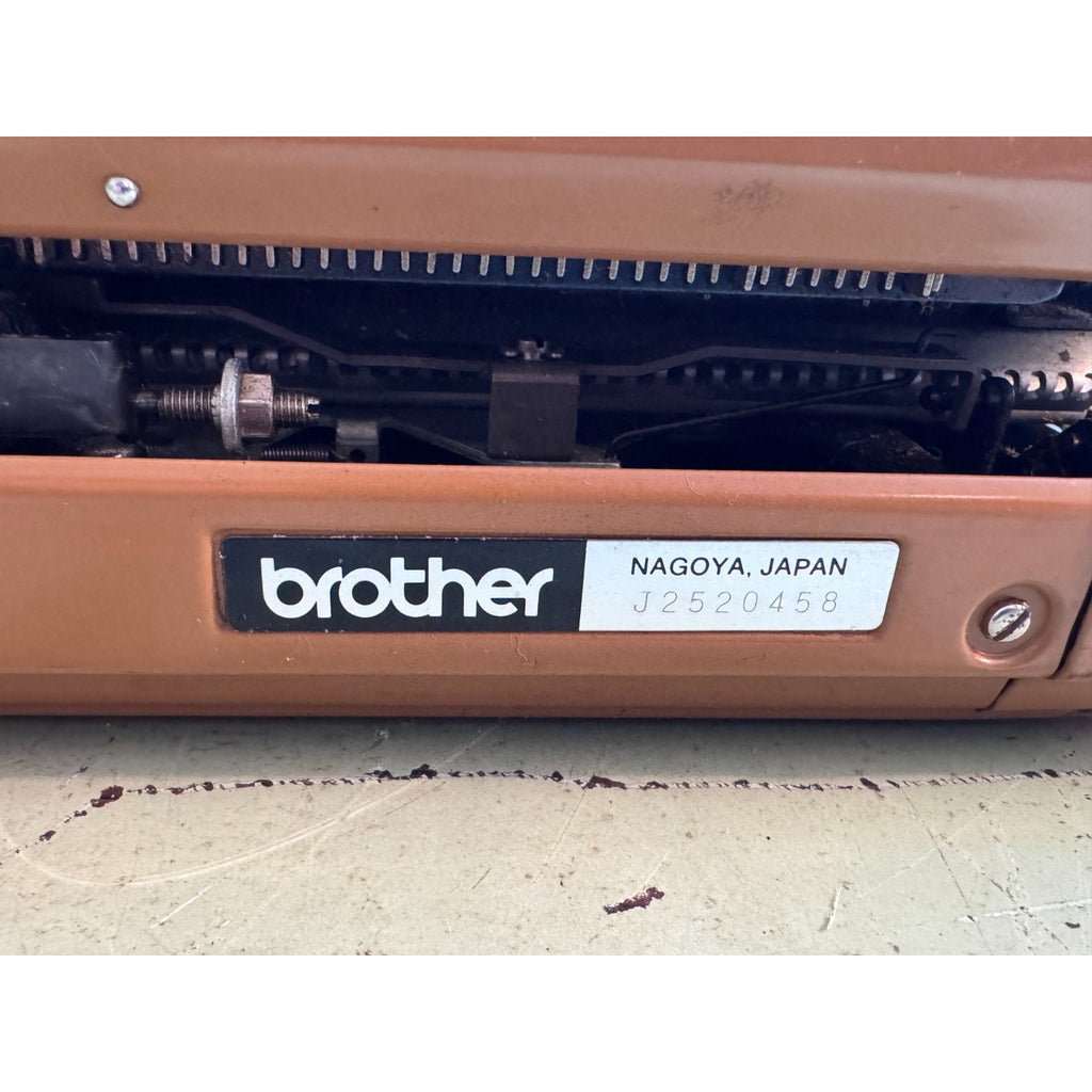 Caramel Brown Brother Activator 899 Typewriter • Nagoya Japan, 1974 • Tested