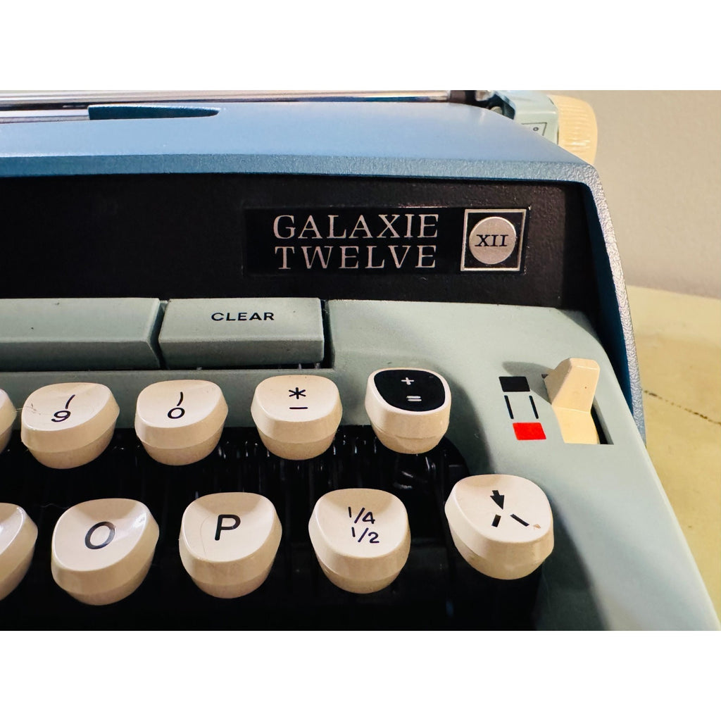 1971 Smith-Corona Galaxie Twelve • Two-Tone Blue • Provenance Items Included