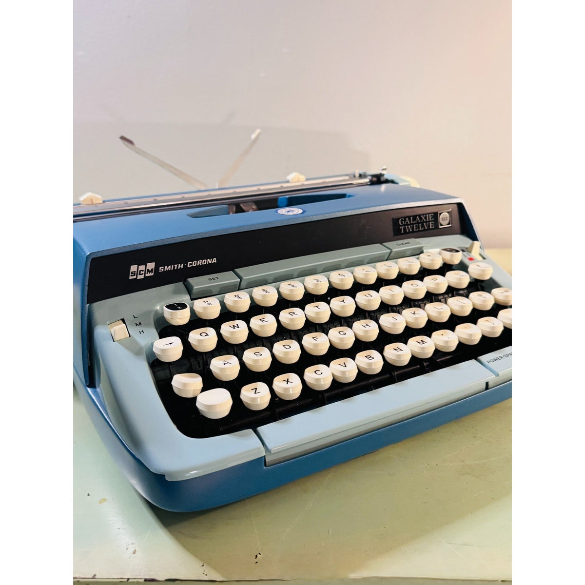 1971 Smith-Corona Galaxie Twelve • Two-Tone Blue • Provenance Items Included