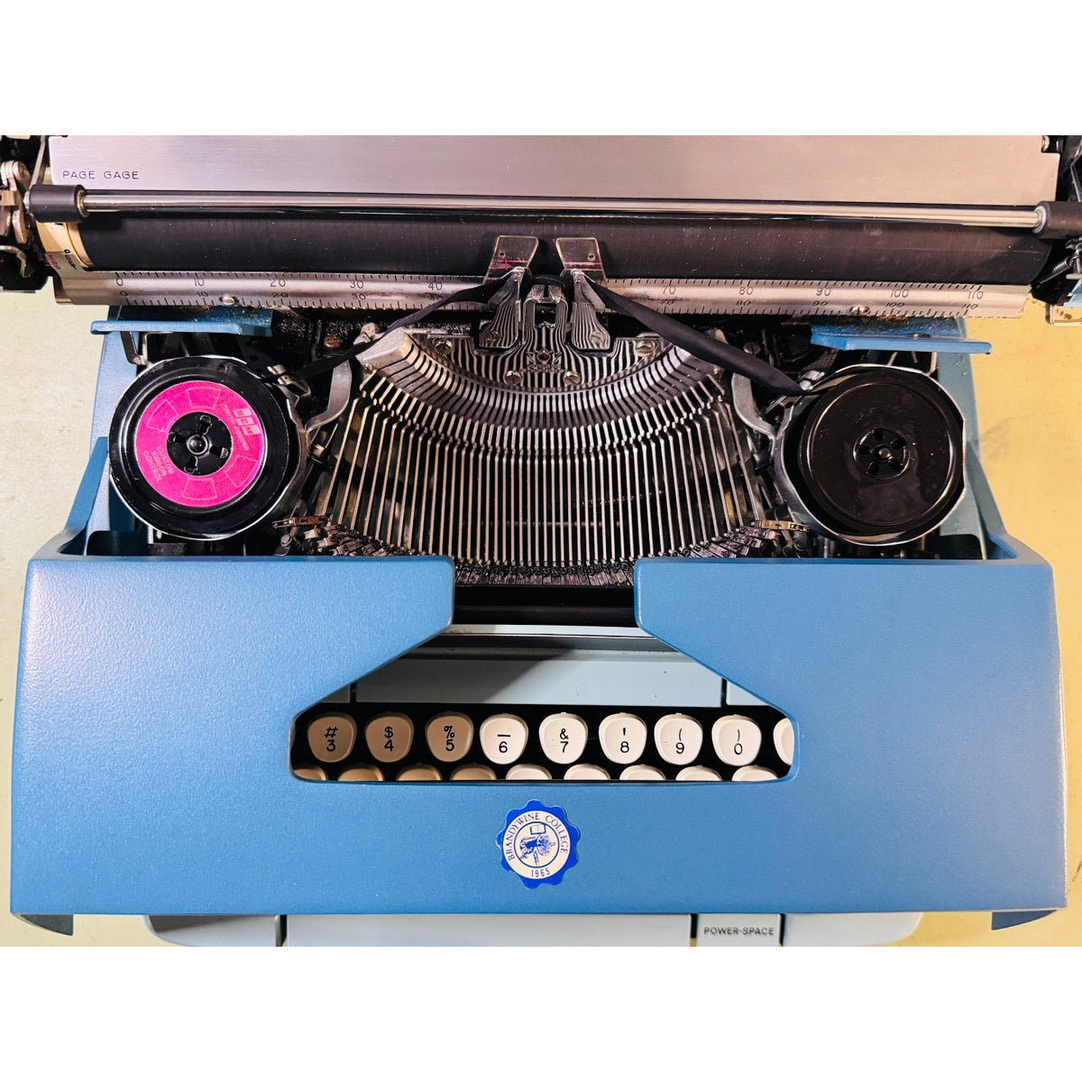 1971 Smith-Corona Galaxie Twelve • Two-Tone Blue • Provenance Items Included