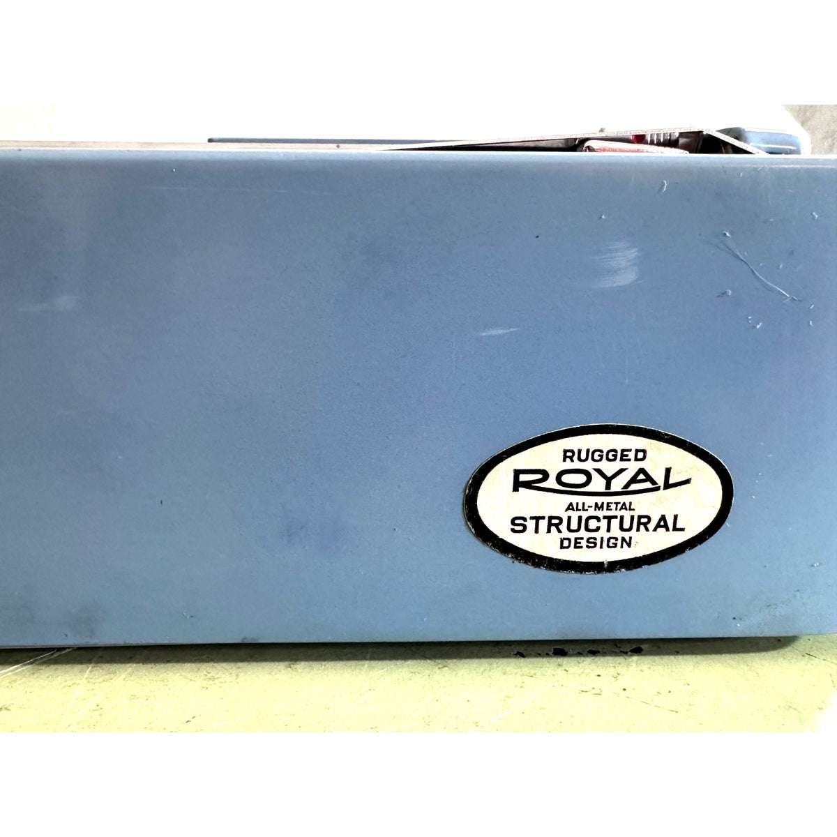 Powder Blue Royal Parade Typewriter • Cleaned & Tested w/Case • Holland-Made